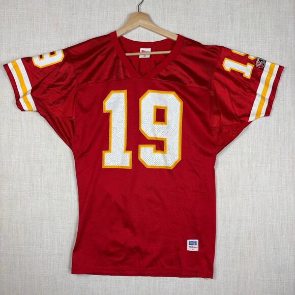 Vintage Joe Montana Kansas City Chiefs Wilson NFL #19 Medium Football Jersey - Picture 2 of 8